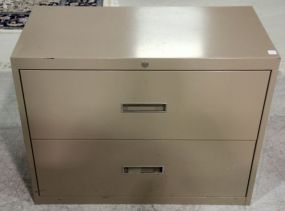 Metal Two Drawer Filing Cabinet