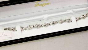 Large Diamond Tennis Bracelet