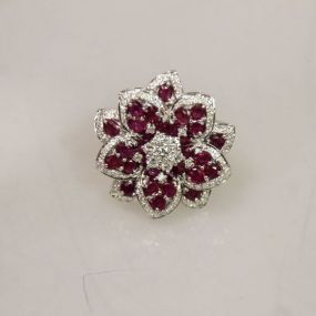 8.62ct Genuine Ruby Diamond Ring