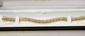 Large Diamond Tennis Bracelet