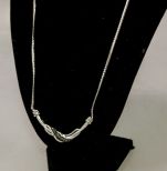 Black and White Diamond Necklace