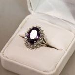 4ct Amethyst Ring