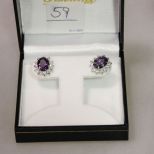 4ct Amethyst Earrings