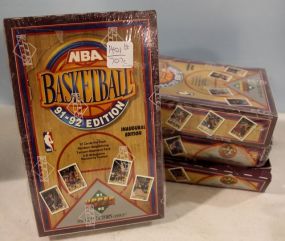 Four Boxes of 91-92 Edition Basketball Cards