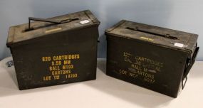 Two Ammo Boxes with Contents