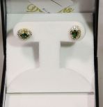 Emerald Diamond Earrings