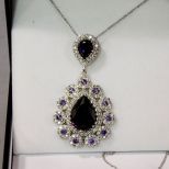 8.50ct Amethyst Sterling Silver Necklace