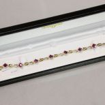 Ruby Sterling Silver Tennis Bracelet