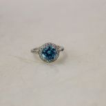 Swiss Blue Topaz Sterling Silver Ring