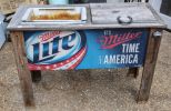 Miller Lite Wood Cooler