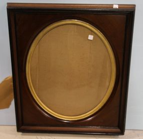 19th Century Walnut Oval Frame