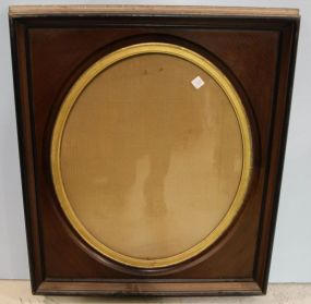 19th Century Walnut Oval Frame