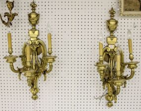 Large Pair of Wall Sconces