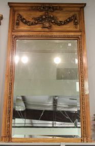 Carved French Style Beveled Mirror
