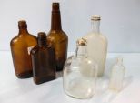 Six Various Size Bottles