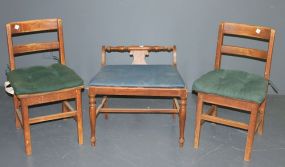 Three Wooden Chairs Description