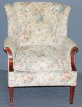 Floral Print Arm Chair Description