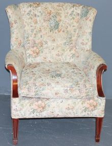 Floral Print Arm Chair Description