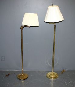 Two Contemporary Floor Lamps Description