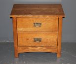 Two Drawer Night Stand Description