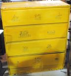 Yellow Four Drawer Chest Description