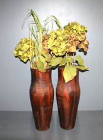 Wood Vases Description