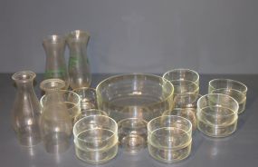 Assortment of Glassware Pieces Description
