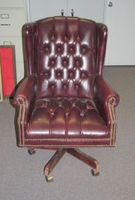 Leather High Back Office Chair Description