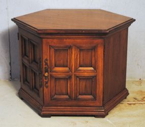 Octagonal Table with Two Doors Description