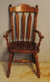 Solid Spindle Back Chair Description