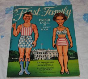 President Ronald Reagan Family Paper Dolls Description