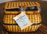 Woven Basket with Lid Description