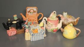 Collection of Ornamental Tea Pots Description
