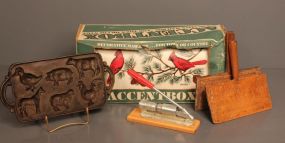 Animal Mold, Cotton Tool, Nut Cracker, and Mailbox Description