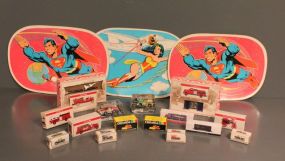 Collectible Superman/Superwoman Placemats and a Group of Readers Digest 