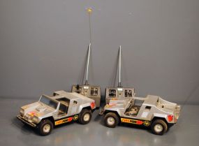 Pair of 1980's Firefox Remote Control Jeeps Description