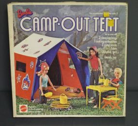 1972 Barbie Camp Out Tent Description
