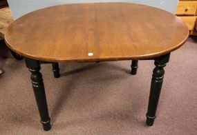 Walnut Dining Table with Green Legs