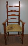 20th Century Oak Large Ladderback Chair