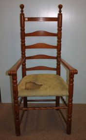 20th Century Oak Large Ladderback Chair