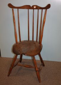 Early Windsor Chair with Unusual Round Seat