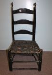 Early American Painted Black Shaker Chair