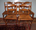 Group of Five Hitchcock Dining Chairs
