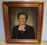 Oil on Canvas Portrait of Jeanette Mansfield, by Renato 