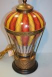 Contemporary Painted Porcelain Balloon Lamp