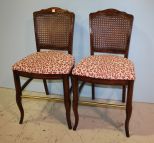 Pair of Oak French Country Bar Stools