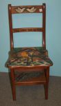 Vintage Hand Painted Step Stool/Chair