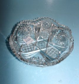 Two Cut Glass Dishes