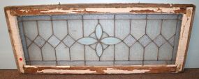 Antique Leaded Glass Transom