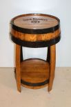 Oak Jack Daniels Whiskey Barrel Table